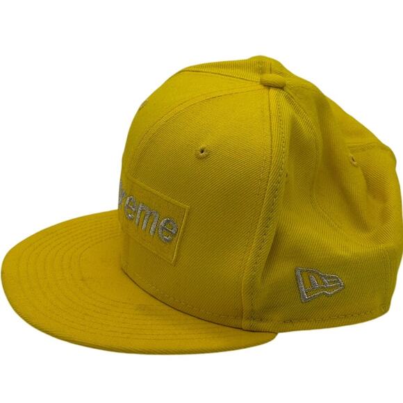 Supreme $1M Metallic Box Logo New Era Yellow Cap - Picture 3 of 9